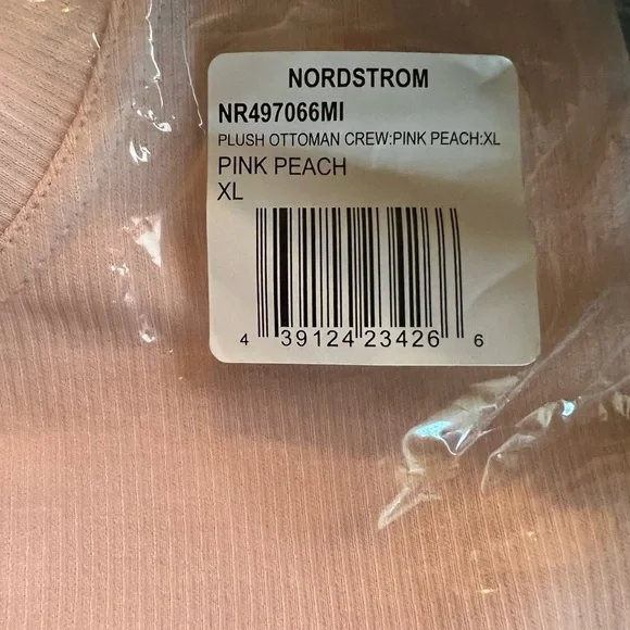 Zella Super Soft Comfy Plush Ottoman Sweatshirt Perfect Peach Pink::NWT:: - Picture 4 of 6